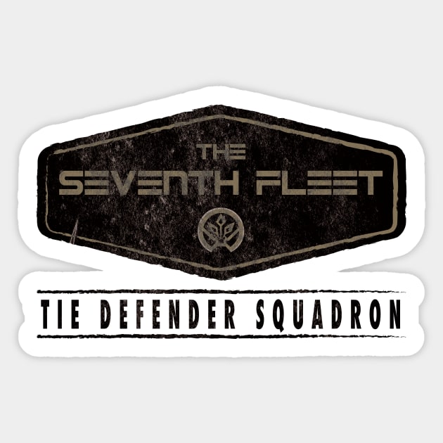 The Seventh Fleet Sticker by CubeRider